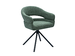 Стілець поворотний R-180 зелений мох + чорний