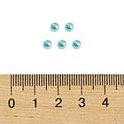 Перли Намистини Акрилові, Глянцеві, Круглі, Аквамарин, 4мм, Отвір 1мм, близько 850шт/25г, фото 2