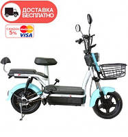 Велосипед с электромотором SPARK CITY 14" 48V/500W/20Ah Голубой