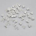 Конус Шапочки для Намистин, Залізні, Срібло, 12х8мм, Отвір 1.5мм, 50 шт, фото 2