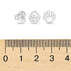 Конус Шапочки для Намистин, Залізні, Срібло, 12х8мм, Отвір 1.5мм, 50 шт, фото 4