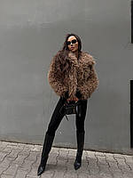 Шуба в стилі Zara із об'ємного штучного хутра, фото 5