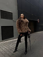 Шуба в стилі Zara із об'ємного штучного хутра, фото 6