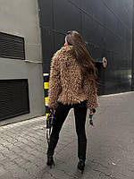 Шуба в стилі Zara із об'ємного штучного хутра, фото 9