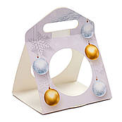 Коробка для контейнера купола Новорічна