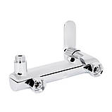 Змішувач для ванни Qtap Evia з поворотним виливом (з душовим гарнітуром) QTEVI260CRM47578 Chrome, фото 5