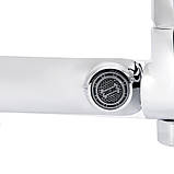 Змішувач для ванни Qtap Evia з поворотним виливом (з душовим гарнітуром) QTEVI260CRM47578 Chrome, фото 7