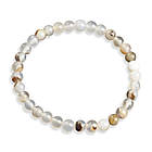 Браслет з Намистин Натурального Агату, Еластичний, 5-6см, Намистина 5.8-6.8мм, 27-31шт/браслет, фото 3