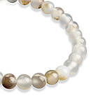 Браслет з Намистин Натурального Агату, Еластичний, 5-6см, Намистина 5.8-6.8мм, 27-31шт/браслет, фото 5