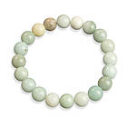 Браслет з Намистин Натурального Амазоніту, Еластичний, 5.2-5.5см, Намистина 10мм, 17-20шт/браслет, фото 2