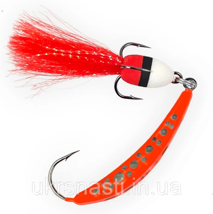 Блешня рибальська Лижа червона 18г (Red) Блешня для риболовлі на судака лижа, фото 1