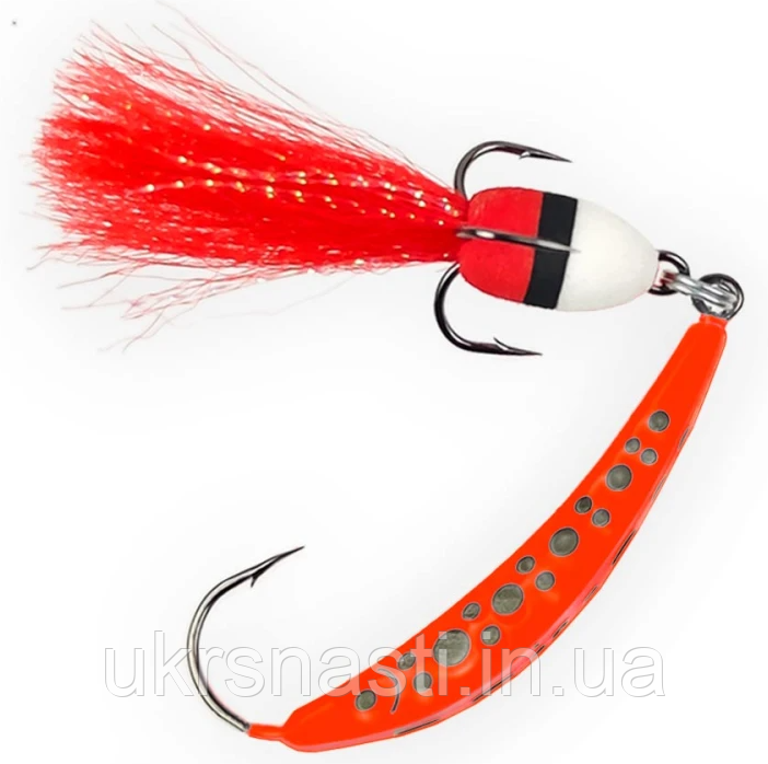 Блешня рибальська Лижа червона 24г (Red) Блешня для риболовлі на судака лижа, фото 1