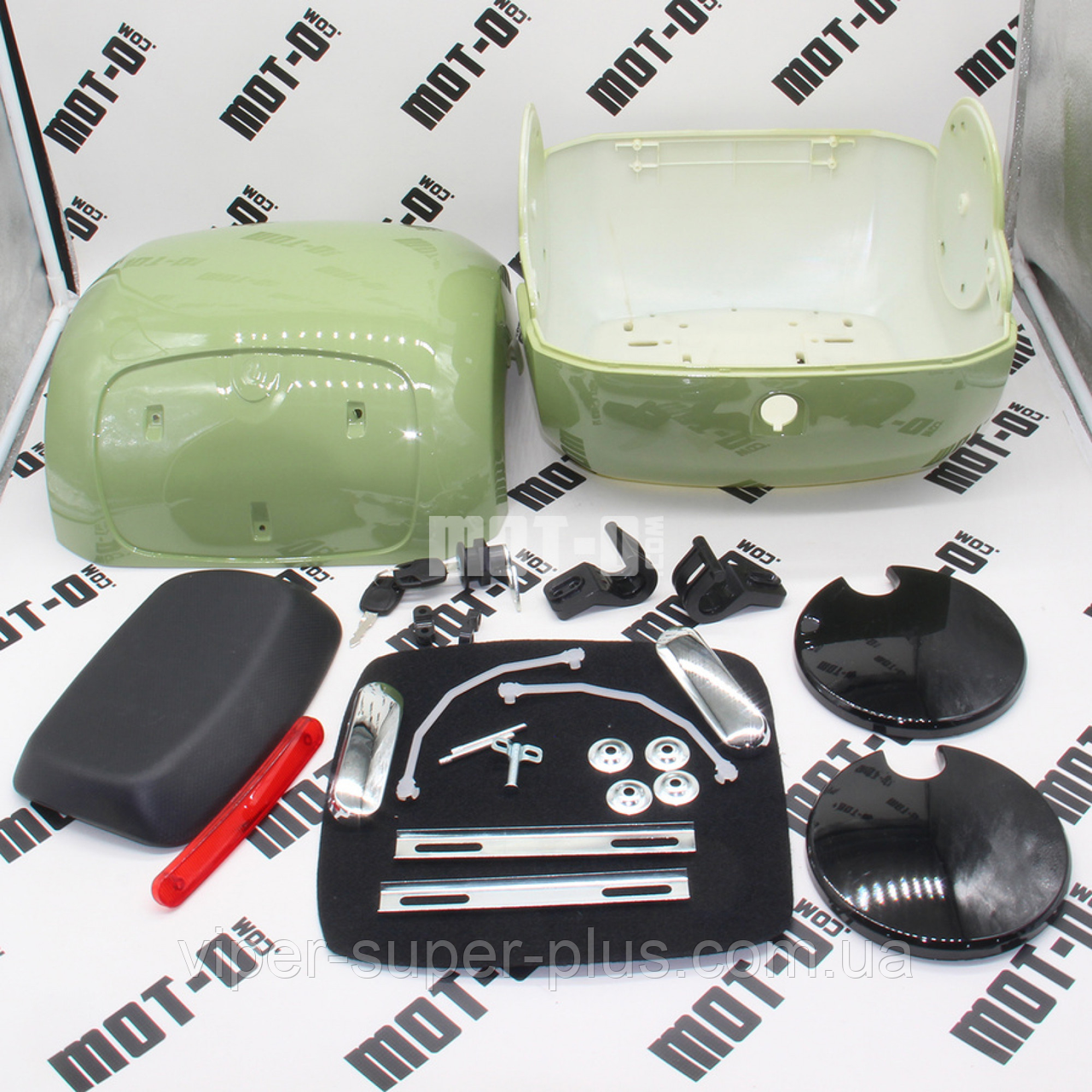 Кейс-бокс, зелений Fada N9 (FDEB 10SLA-72) для електровелосипедів та мототехніки, фото 1