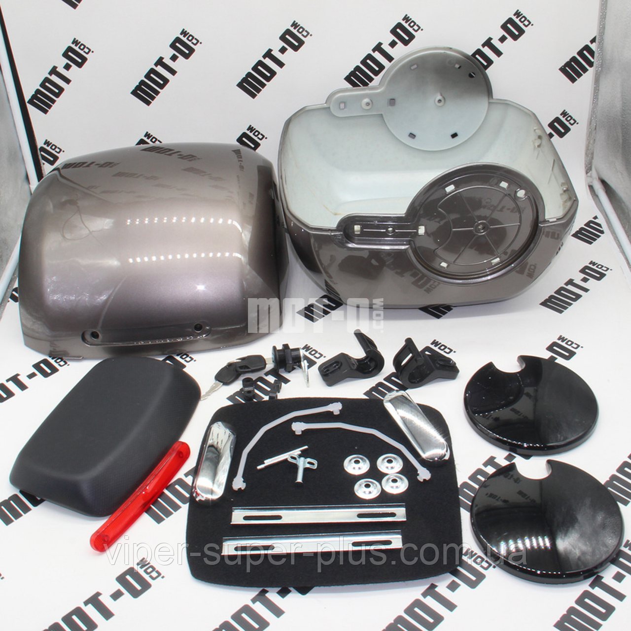 Кейс-бокс, коричневий Fada N9 (FDEB 10SLA-72) для електровелосипедів та мототехніки, фото 1