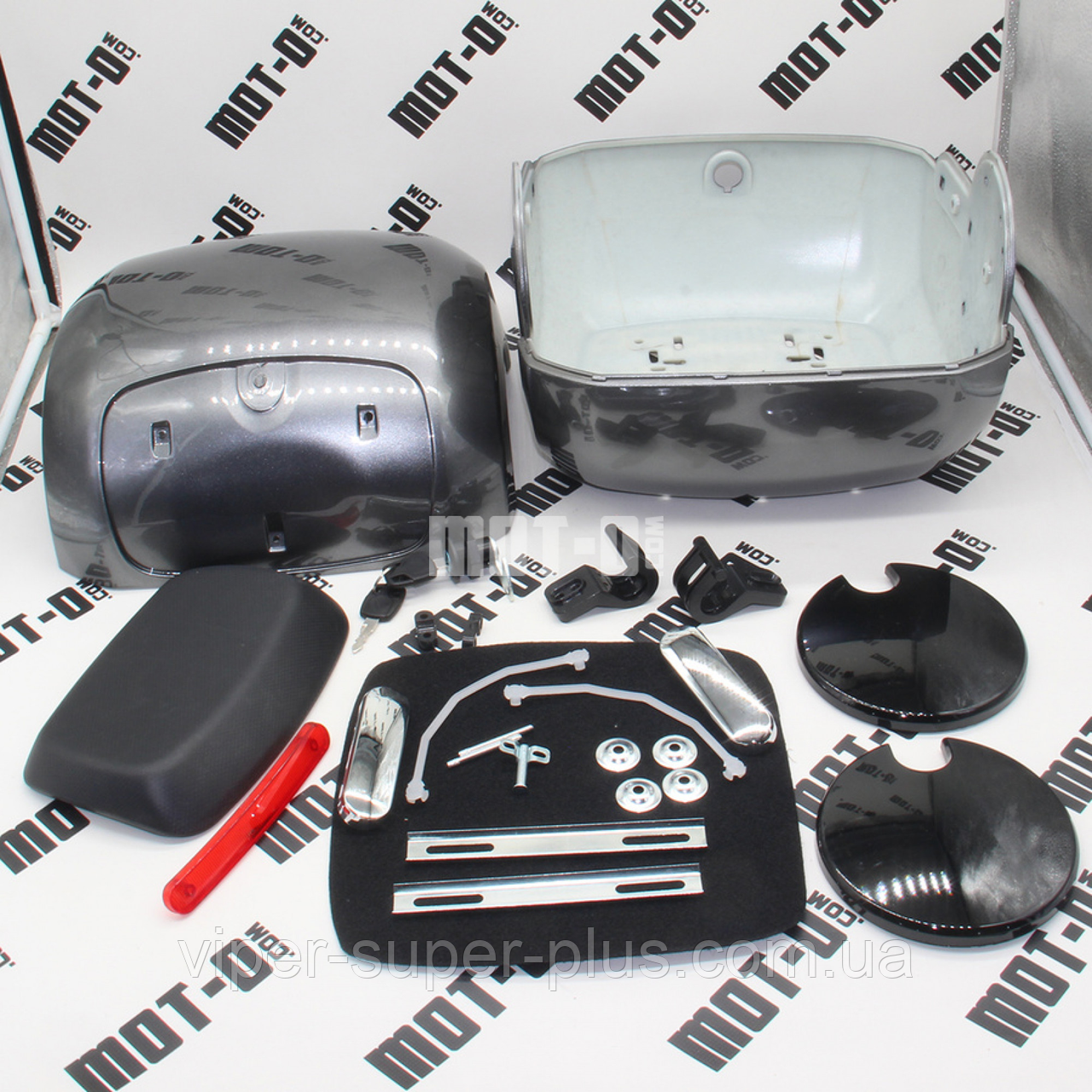 Кейс-бокс, сірий Fada N9 (FDEB 10SLA-72) для електровелосипедів та мототехніки, фото 1