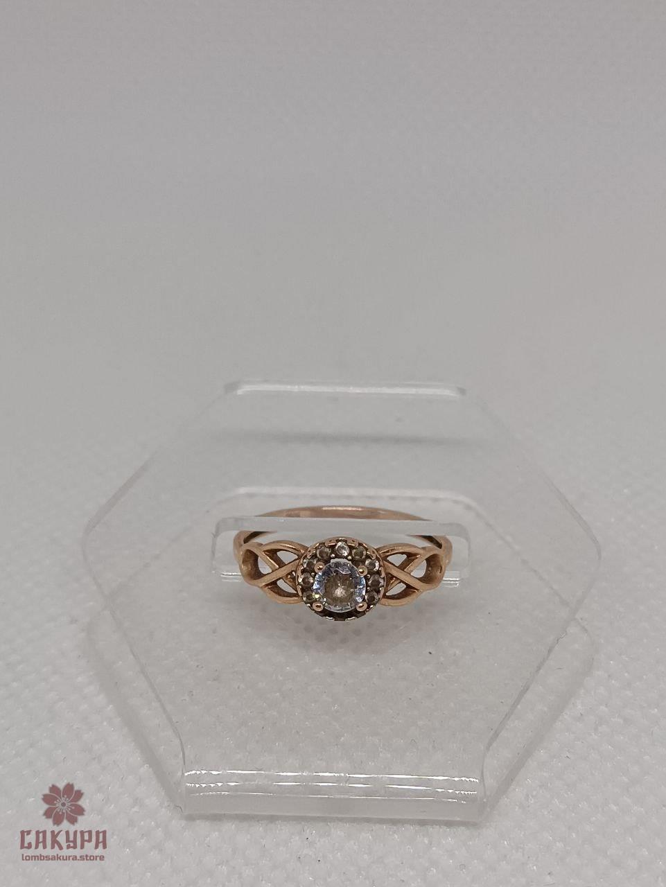 Золоті Сережки зі вставкою цирконій, фото 1