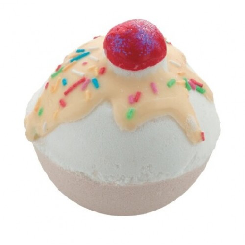 Бомбочка для ванні Cherry Bathe-well 160 г аромат: Вишня