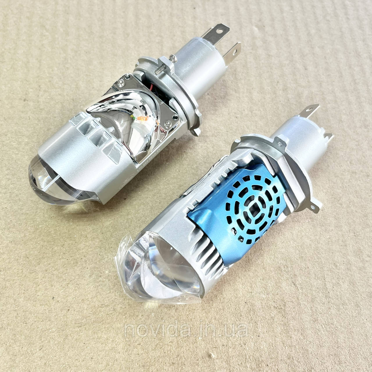 Світлодіодна лампа H4 12 V 90W подвійна лінза, чітка світлотінева межа DTL-2772