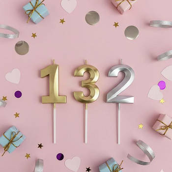 Свічки цифри грані великі в торт