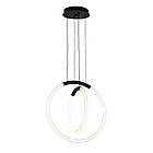 Підвісна світлодіодна люстра 7812022 (300+400) BK, фото 2