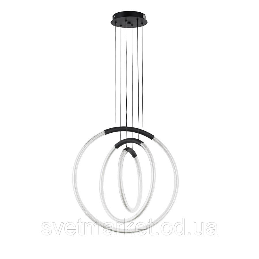 Світлодіодна люстра 7812022 (300+400+500) BK, фото 1
