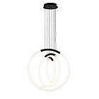 Світлодіодна люстра 7812022 (300+400+500) BK, фото 2