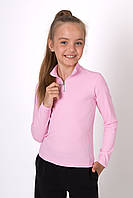 Рожевий гольф із подовженою горловиною та блискавкою до грудей, Mevis