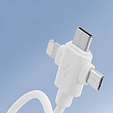 Кабель для зарядки 3в1 ProCharge (Type-C, Lightning, MicroUSB) 2А, фото 4