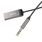 Адаптер HOCO Benefit car AUX BT receiver with cable E78 |BT5.3, 1.2m| сірий, фото 2