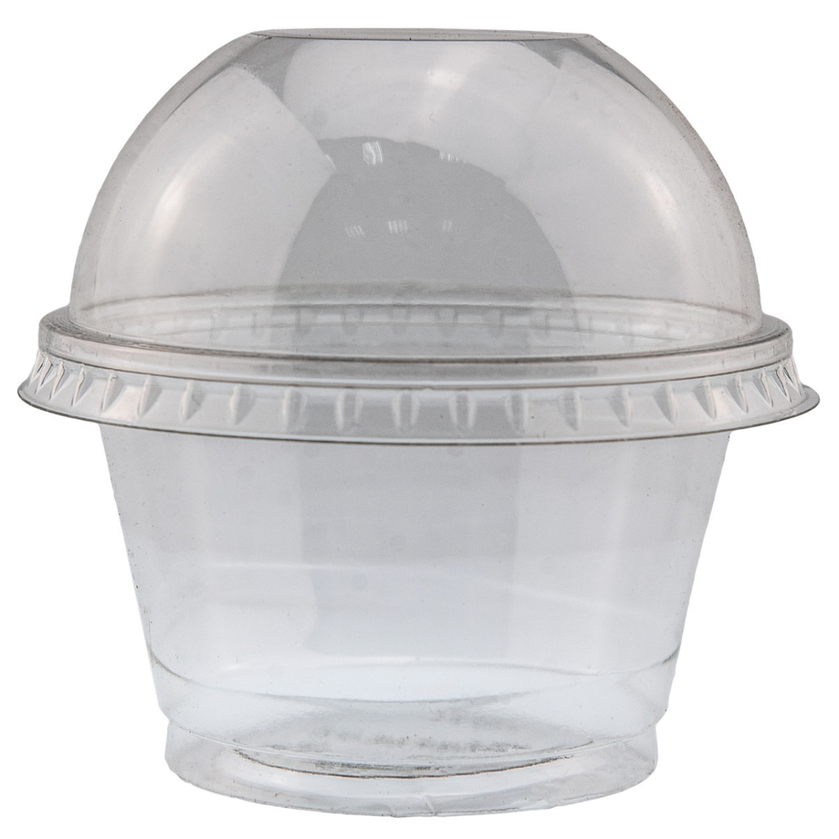 Стакан десертний 200 мл з купольною кришкою (10 шт)