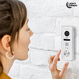 Комплект відеодомофона Light Vision з електрозамком: домофон 7" AMSTERDAM FHD Black, відеопанель 2Mp RIO FHD, фото 9