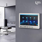 Комплект відеодомофона Light Vision з електрозамком: домофон 7" AMSTERDAM FHD White, відеопанель 2Mp RIO FHD, фото 8