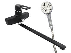 Змішувач для ванни вилив поворотний MILLZ чорний матовий MZ-JXE 6-B046KB-40