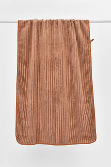 Рушник банний мікрофібра темно-бежевого кольору 205946M