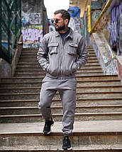 Спортивний костюм на флісі TEREMBIT grey ПП8031, фото 2