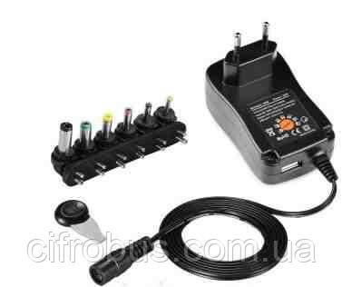 Блок живлення для ноутбуків СЗП для ноутбука usb to 30w usb з перехідниками, фото 1