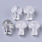 Масажер для обличчя Гриб, Натуральний Гірський Кришталь, 21х16мм, 2 шт, фото 2