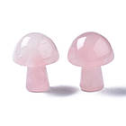 Масажер для обличчя Гриб, Натуральний Рожевий Кварц, 21х16мм, 2 шт, фото 2