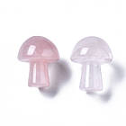 Масажер для обличчя Гриб, Натуральний Рожевий Кварц, 21х16мм, 2 шт, фото 3