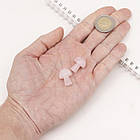 Масажер для обличчя Гриб, Натуральний Рожевий Кварц, 21х16мм, 2 шт, фото 5