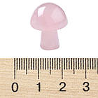 Масажер для обличчя Гриб, Натуральний Рожевий Кварц, 21х16мм, 2 шт, фото 6