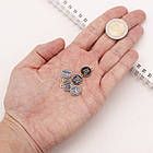 Підвіски Набір Знаки Зодіаку, Сплав і Емаль, Чорний, 15х12х2мм, Отвір: 1.5мм, 12 шт/набір, фото 2