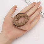 Шнур Замшевий Плоский, Імітація Шкіри, Верблюжий, 10х1.5мм, 1шт/1м, фото 2