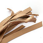 Шнур Замшевий Плоский, Імітація Шкіри, Верблюжий, 10х1.5мм, 1шт/1м, фото 3