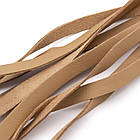 Шнур Замшевий Плоский, Імітація Шкіри, Верблюжий, 10х1.5мм, 1шт/1м, фото 4