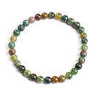 Браслет з Намистин Натурального Індійського Агату, 5-6см, Еластичний, Намистина 5.8-6.8мм, 27-31шт/браслет, фото 3