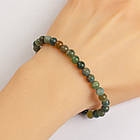 Браслет з Намистин Натурального Індійського Агату, 5-6см, Еластичний, Намистина 5.8-6.8мм, 27-31шт/браслет, фото 4