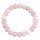 Браслет з Намистин Натурального Рожевого Кварцу, Еластичний, 5.5-6см, Намистина 8мм, 20-23шт/браслет, фото 3