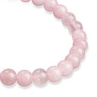 Браслет з Намистин Натурального Рожевого Кварцу, Еластичний, 5.5-6см, Намистина 8мм, 20-23шт/браслет, фото 5