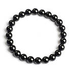 Браслет з Натурального Обсидіану, Еластичний, Намистина 8-9мм, 1 шт, фото 7